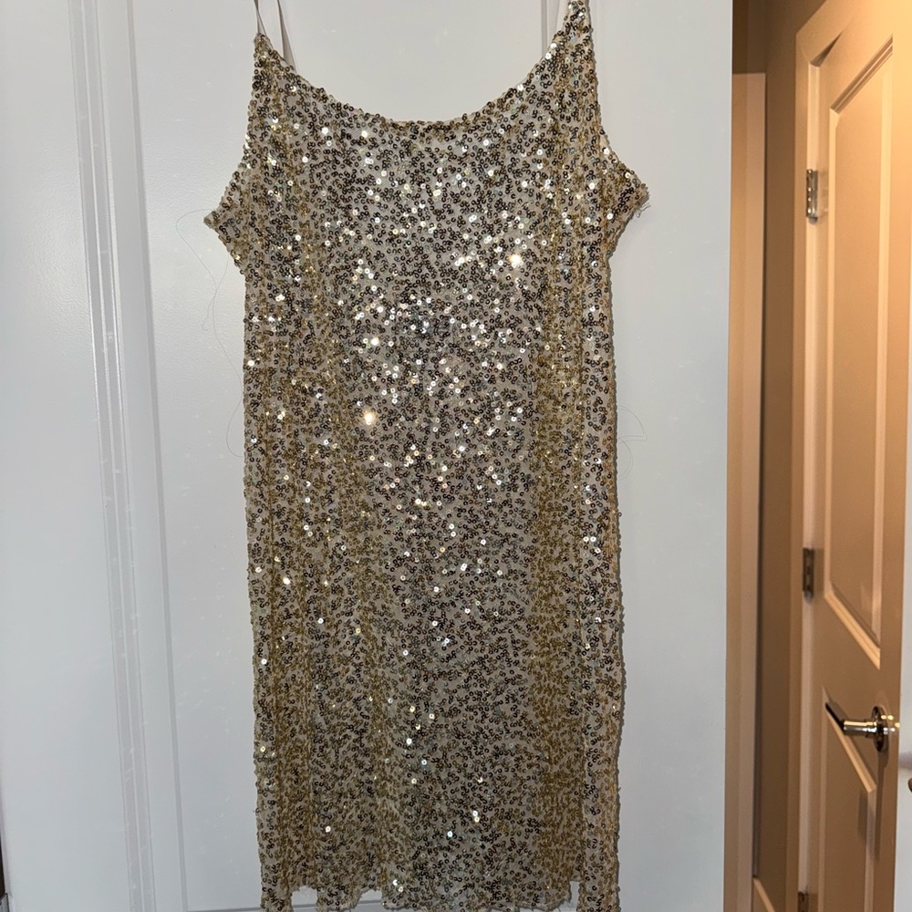 Vintage free people Sequin long cami